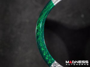 Alfa Romeo Stelvio Front Emblem Frame Cover - Carbon Fiber - Italian Theme - Feroce Carbon Alfa Romeo Stelvio Front Emblem Frame Cover - Carbon Fiber - Italian Theme - Feroce Carbon